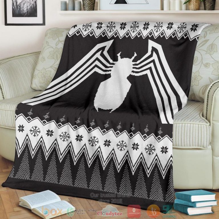 Venom Ugly Christmas Blanket 1 2