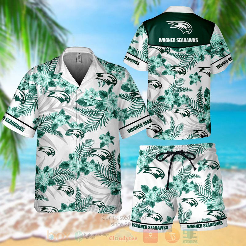 Wagner Seahawks Hawaiian Shirt Shorts