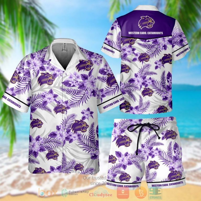 Western Caro Catamounts Hawaiian Shirt Shorts