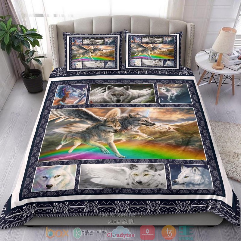 Wolf With Wings Art Bedding Set