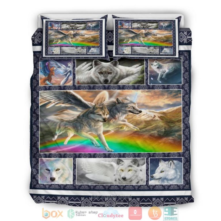 Wolf With Wings Art Bedding Set 1 2