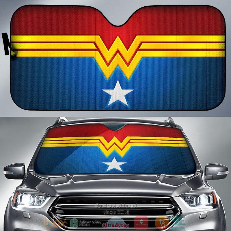 Wonder Woman Star Logo Car Sunshade