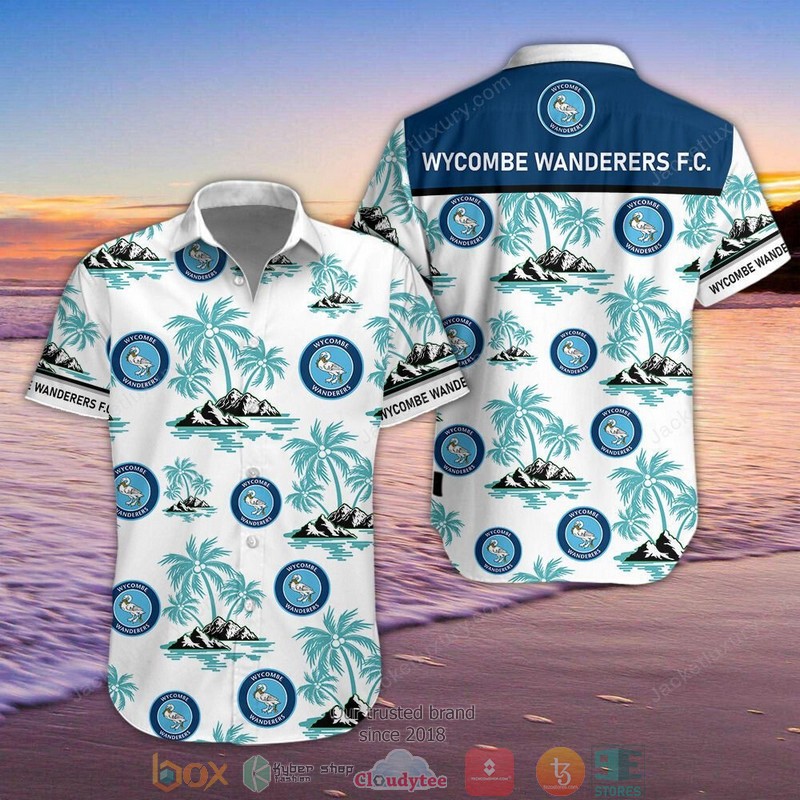 Wycombe Wanderers Hawaiian shirt short
