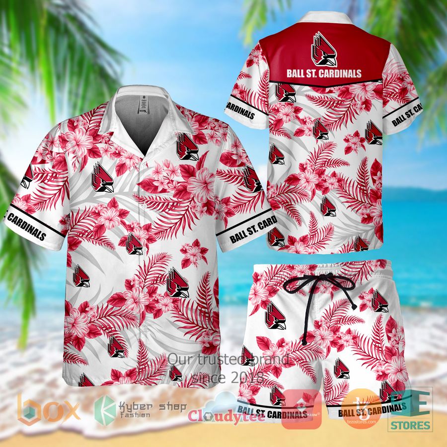 ball st cardinals hawaiian shirt shorts 1 1586