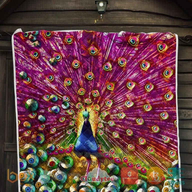 colorful peacock peacock quilt blanket 3 9143