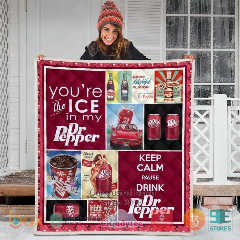 dr peeper soft drink quilt blanket 3 80530