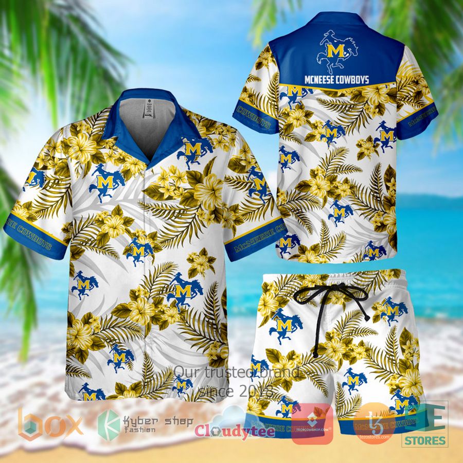 mc neese cowboys hawaiian hawaiian shirt shorts 1 21034