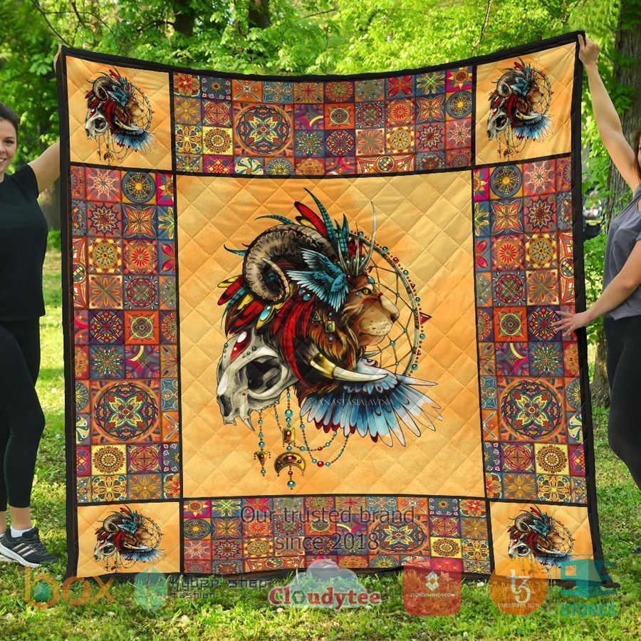 native lion quilt blanket 1 325