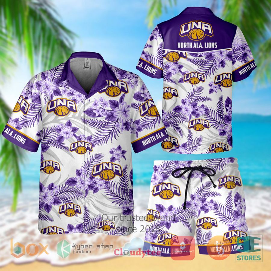 north ala lions hawaiian hawaiian shirt shorts 1 40308