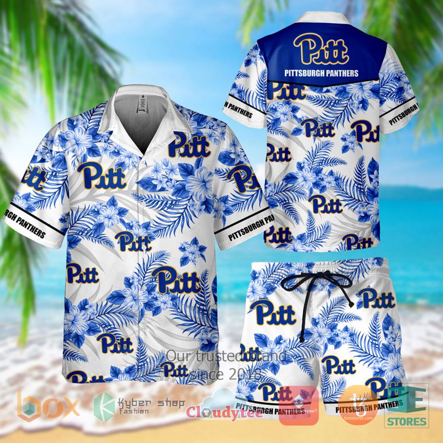 pittsburgh panthers hawaiian shirt shorts 1 5291