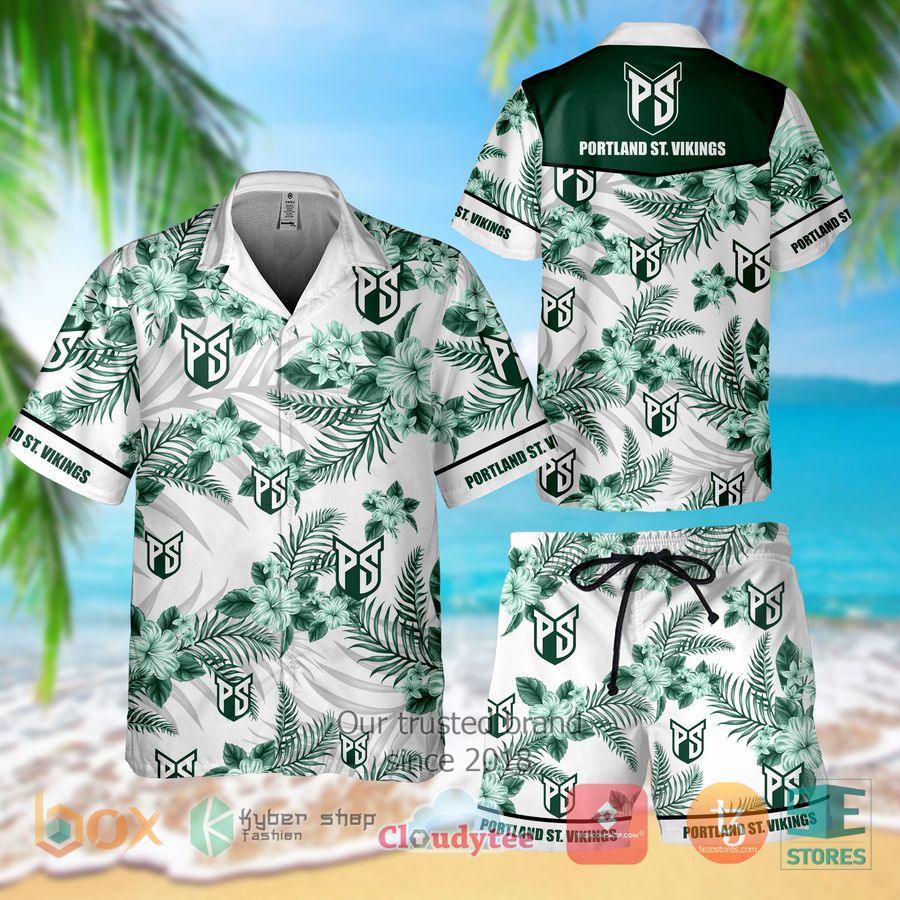 portland st vikings hawaiian shirt shorts 1 63557