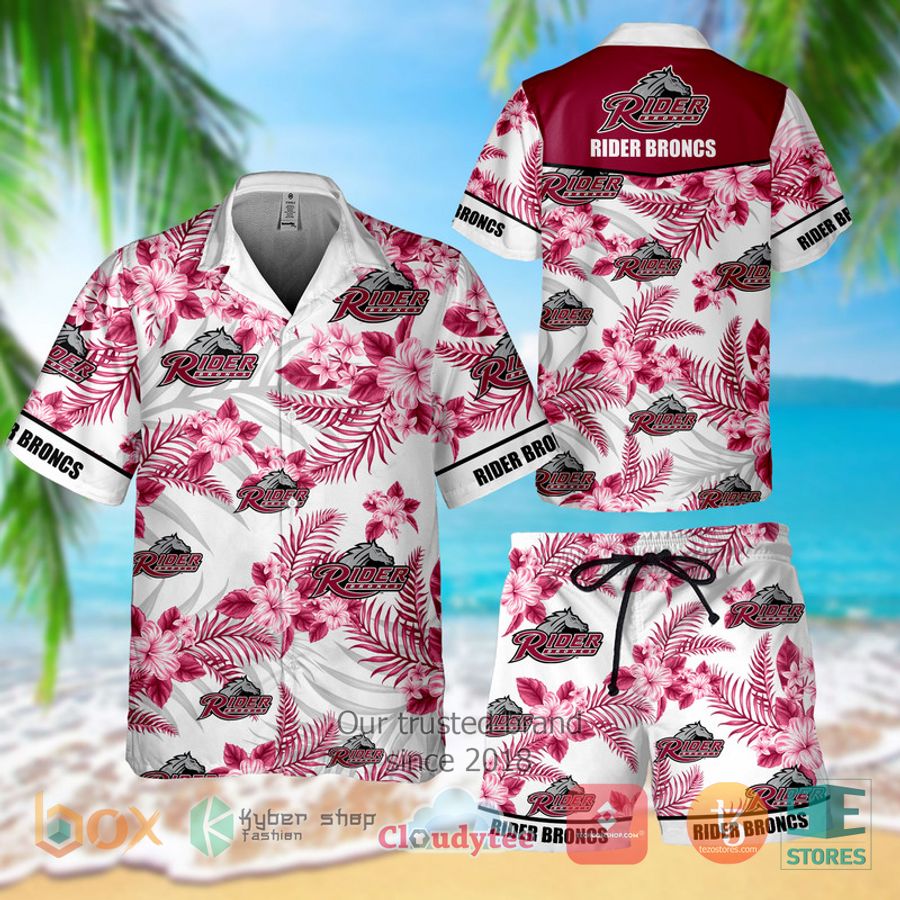 rider broncs hawaiian shirt shorts 1 25130