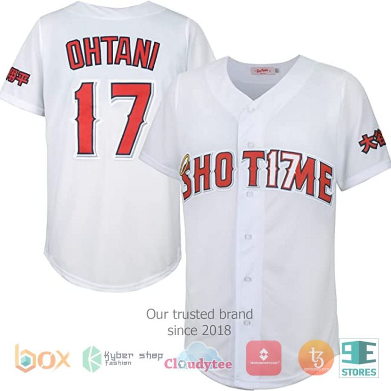 shohei ohtani 17 white baseball jersey 1 46483