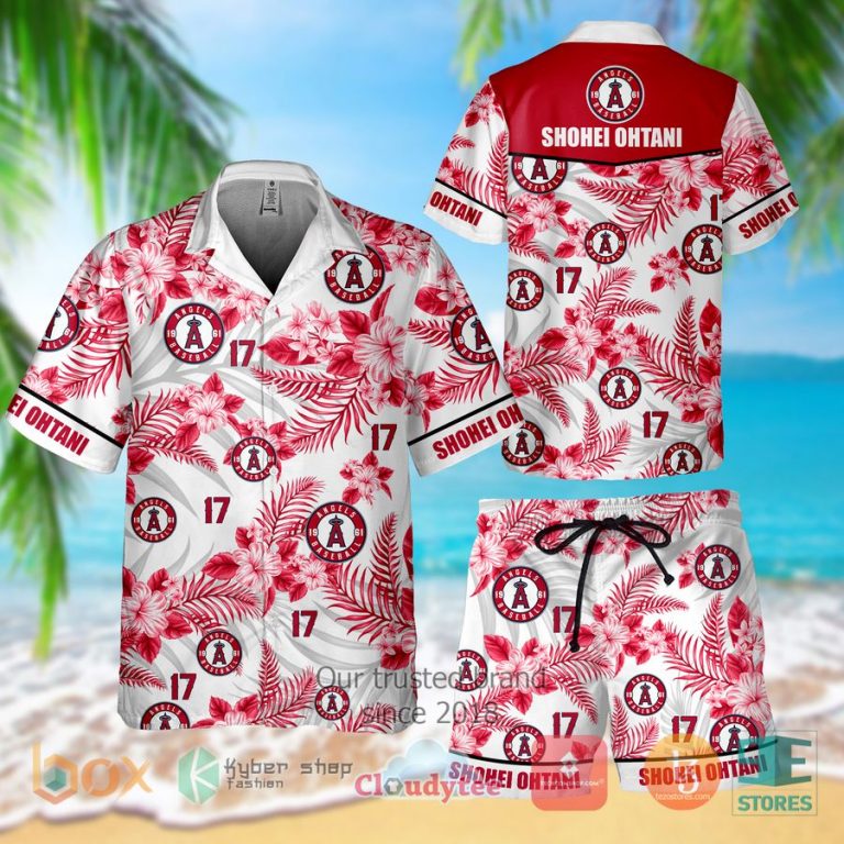 shohei ohtani los angeles angels hawaiian shirt shorts 1 6003