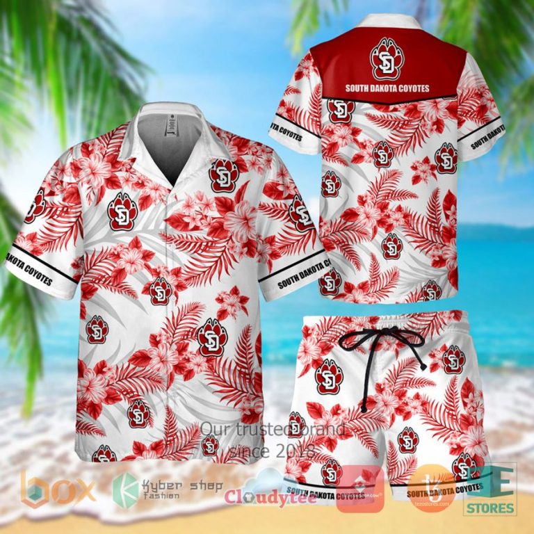 south dakota coyotes hawaiian shirt shorts 1 24470