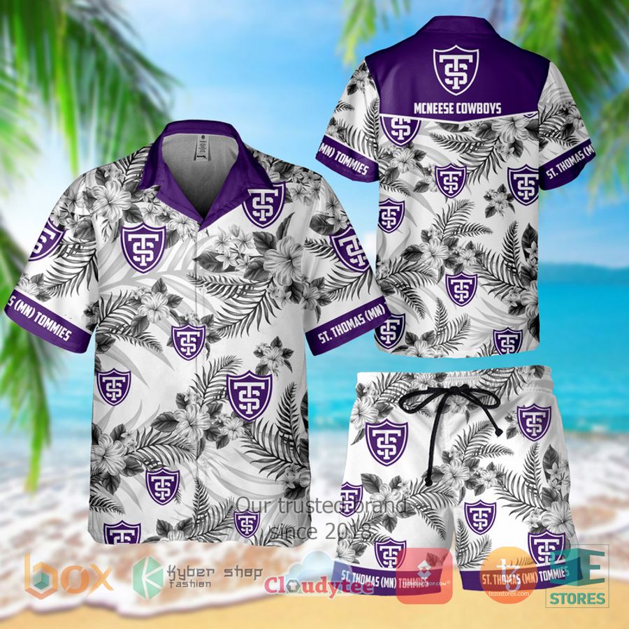 st thomas mn tommies hawaiian hawaiian shirt shorts 1 73228