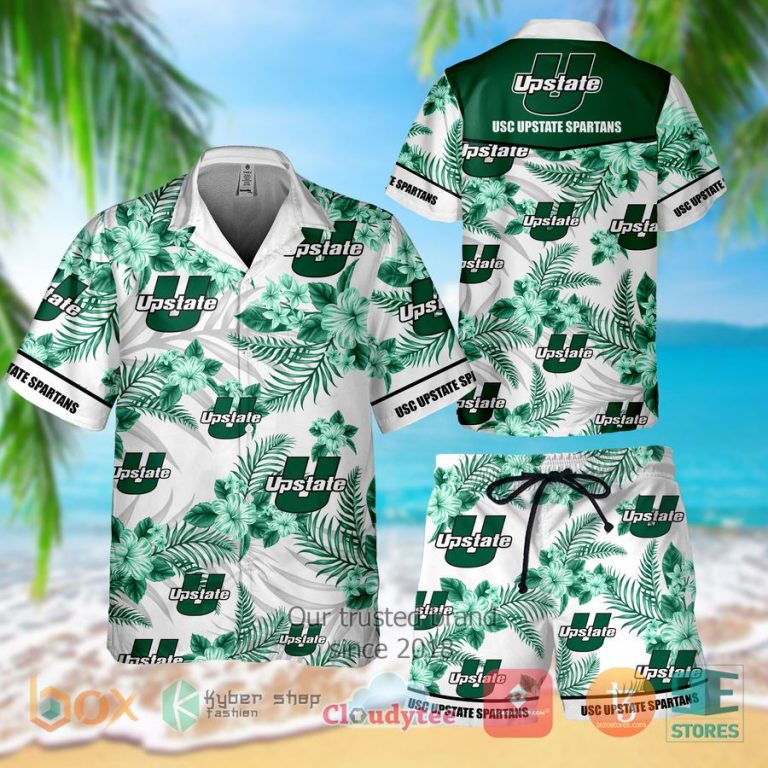 usc upstate spartans hawaiian shirt shorts 1 91259