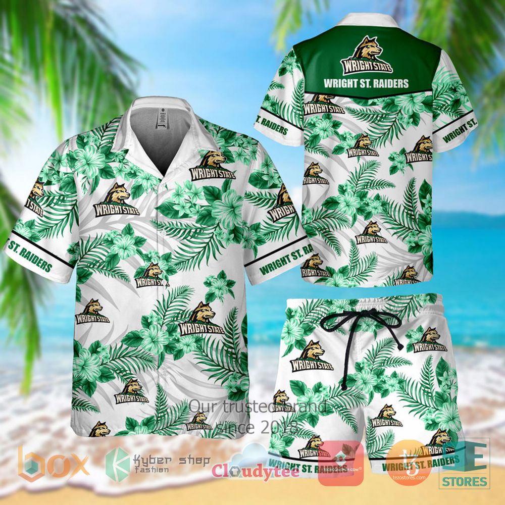 wright st raiders hawaiian shirt shorts 1 dLMFp