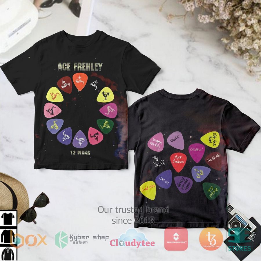 12 picks ace frehley album 3d t shirt 1 12116