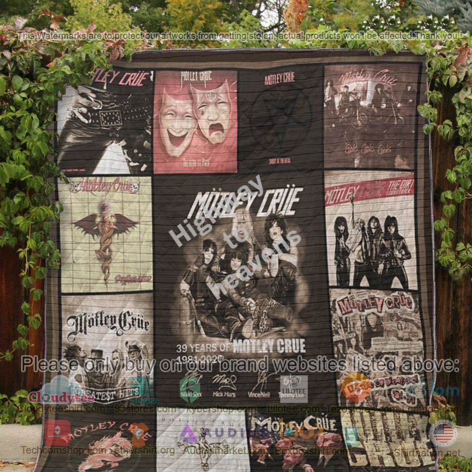 39 years of motley crue bands quilt 1 35798