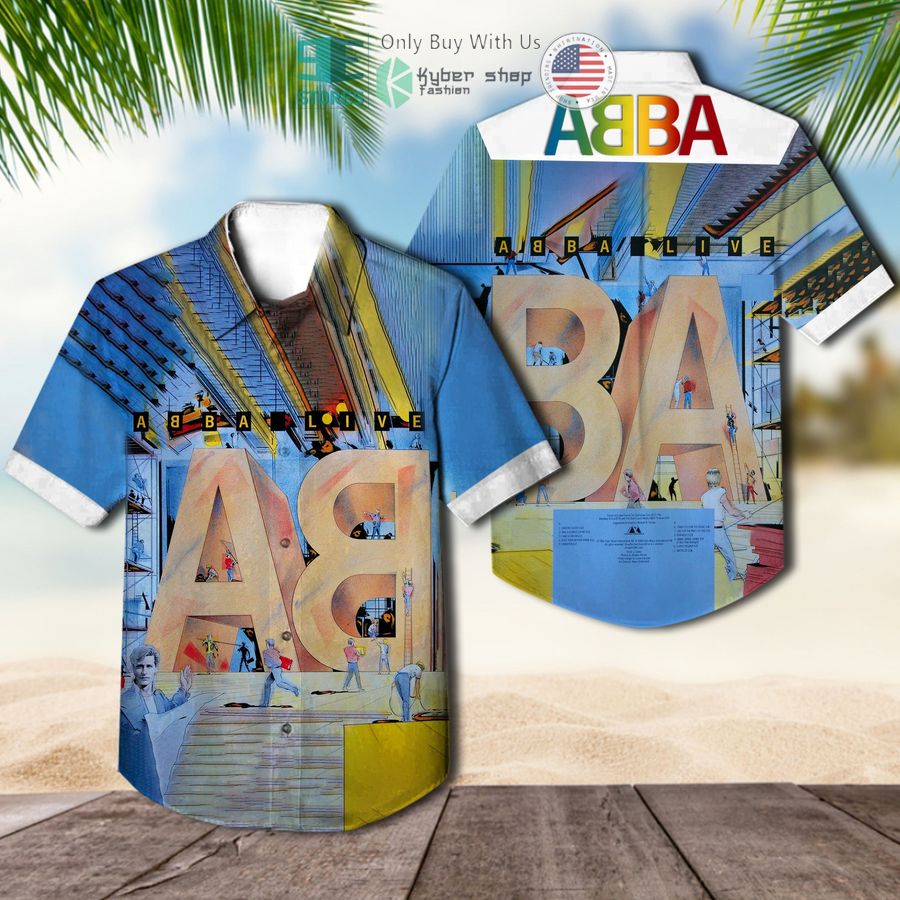 abba abba live album hawaiian shirt 1 1981