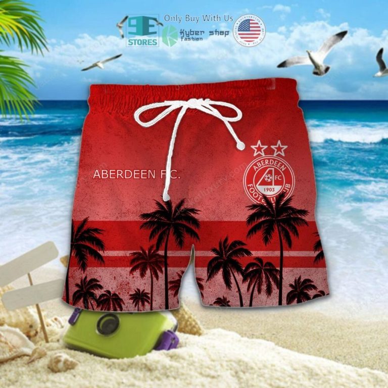 aberdeen football club red hawaii shirt shorts 3 62437