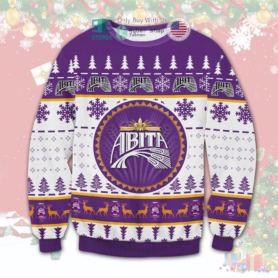 abita brewing company christmas sweatshirt sweater 1 23268