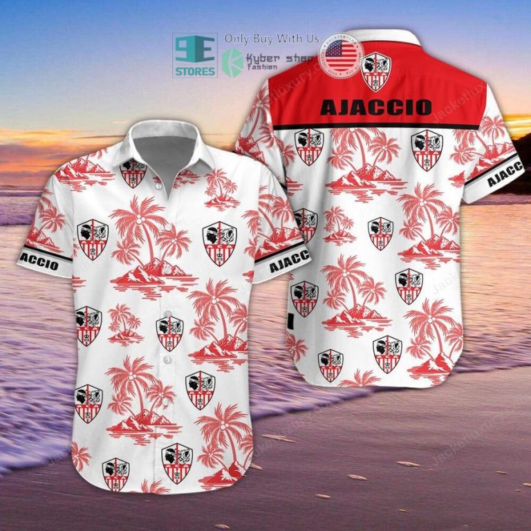 ac ajaccio hawaiian shirt shorts 1 3878