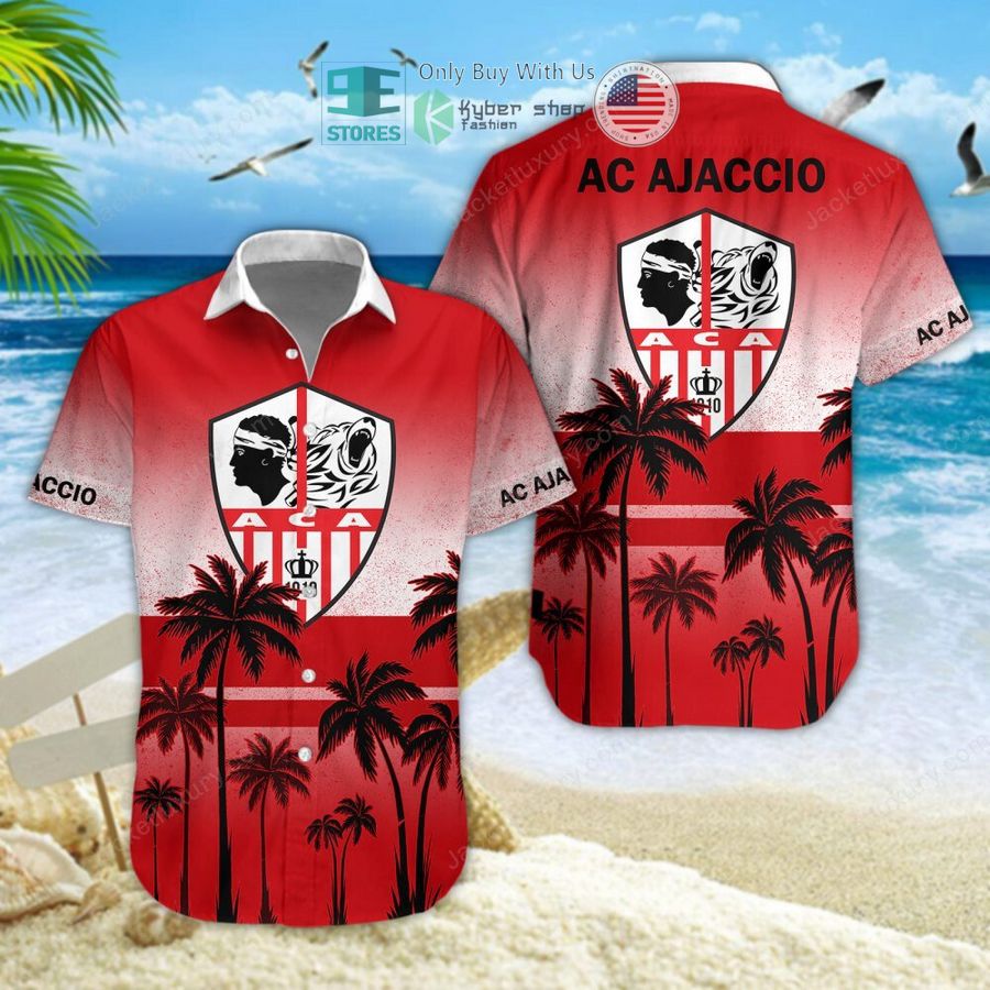 ac ajaccio palm tree hawaiian shirt shorts 1 96501
