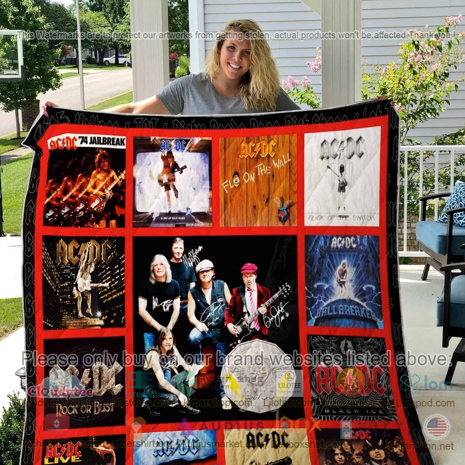 ac dc band fly on the wall album quilt 1 90158