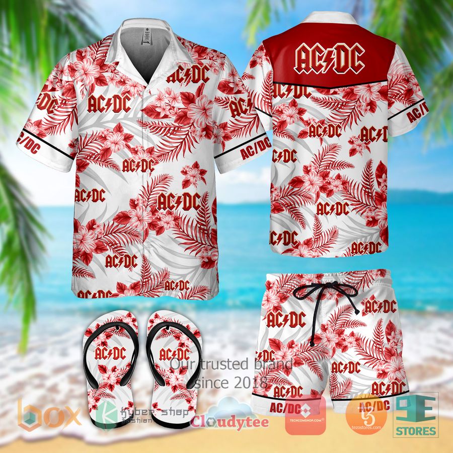 ac dc band hawaiian shirt shorts 1 11811