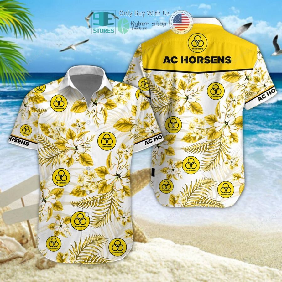 ac horsens yellow hawaii shirt shorts 1 16650
