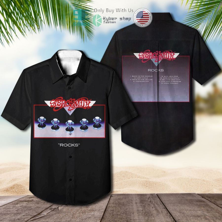 aerosmith band rocks album cover hawaiian shirt 1 90741