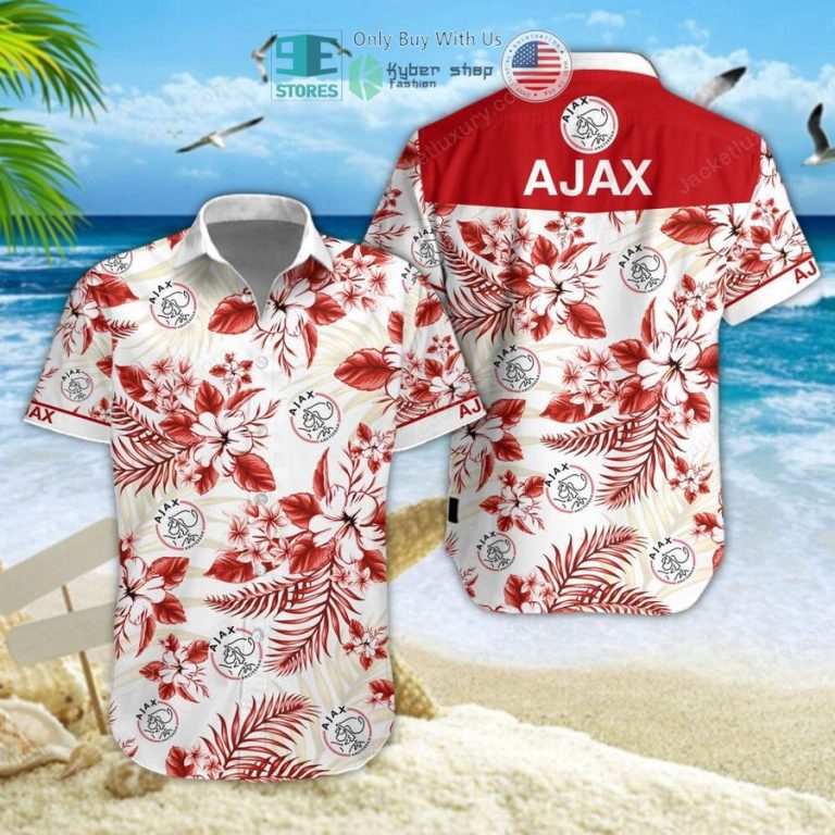 afc ajax red hawaii shirt shorts 1 23464