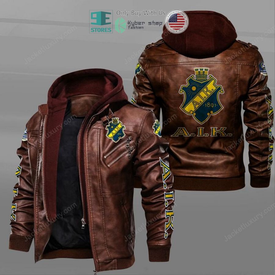 aik fotboll leather jacket 2 61361