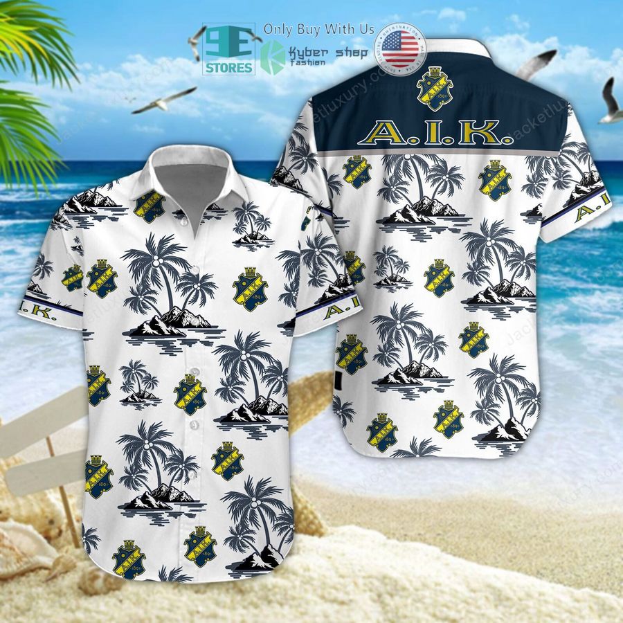 aik fotboll logo hawaiian shirt short 1 51450