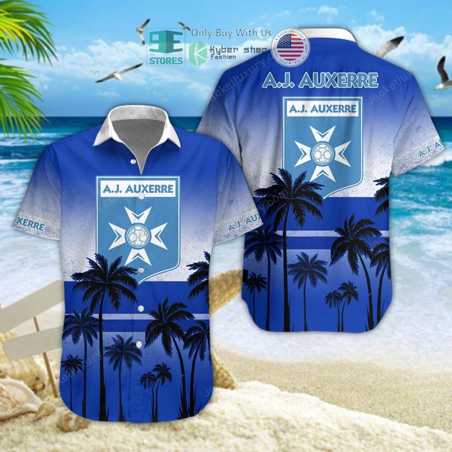 aj auxerre palm tree hawaiian shirt shorts 1 28262