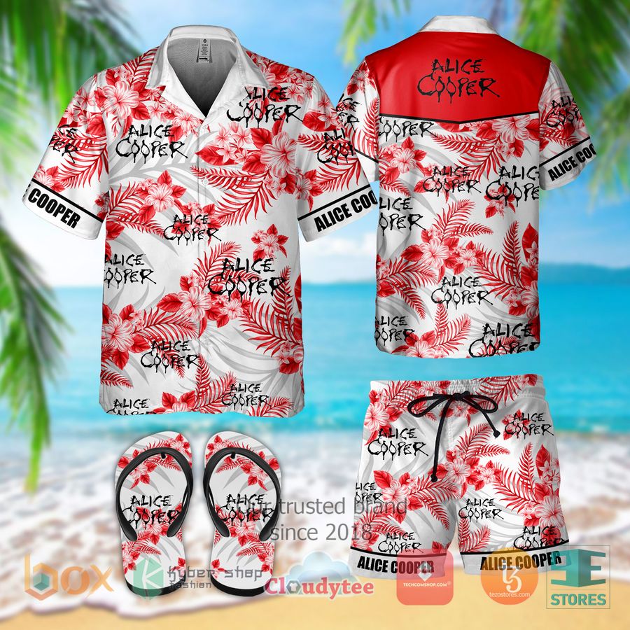 alice cooper band hawaiian shirt shorts 1 10081