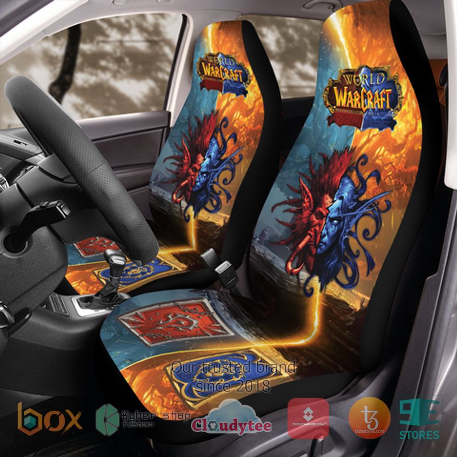 alliance horde world of warcraft car seat cover 1 16612