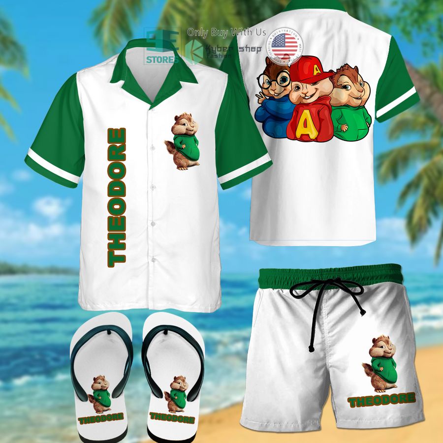 alvin and the chipmunks theodore hawaiian shirt shorts 1 23836