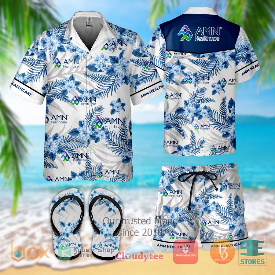 amn healthcare hawaiian shirt shorts 1 31312