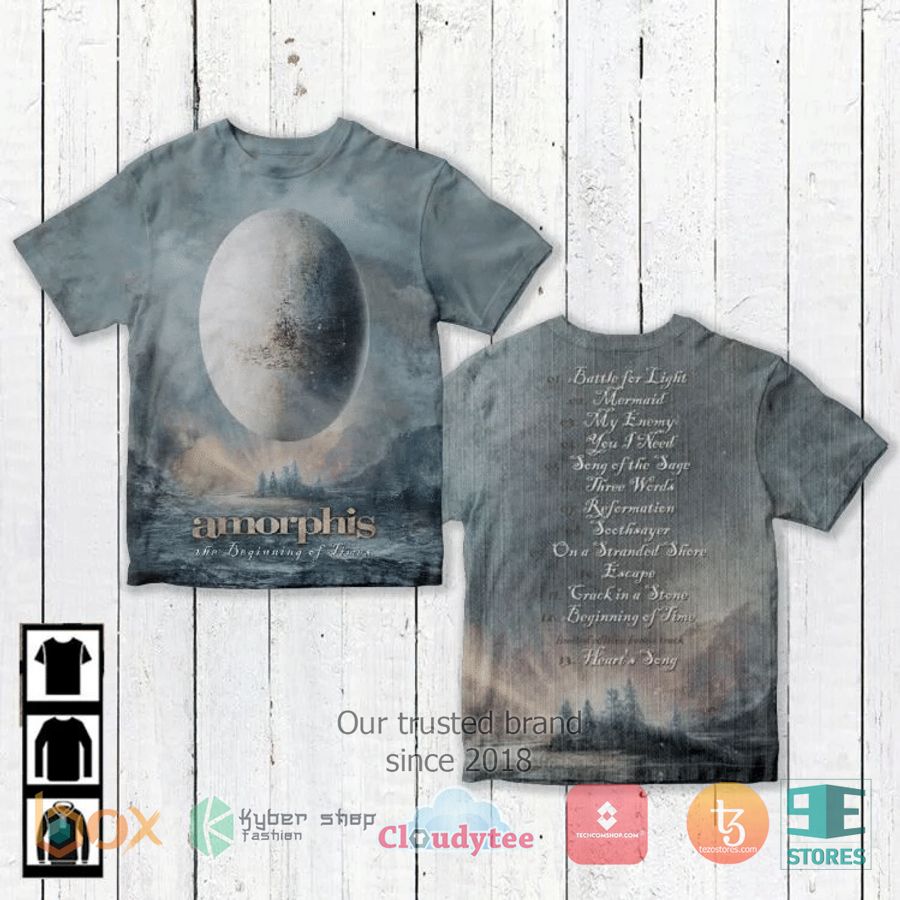 amorphis band the beginning of times album 3d t shirt 1 59050