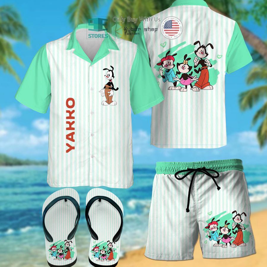 animaniacs yakko hawaiian shirt shorts 1 58363