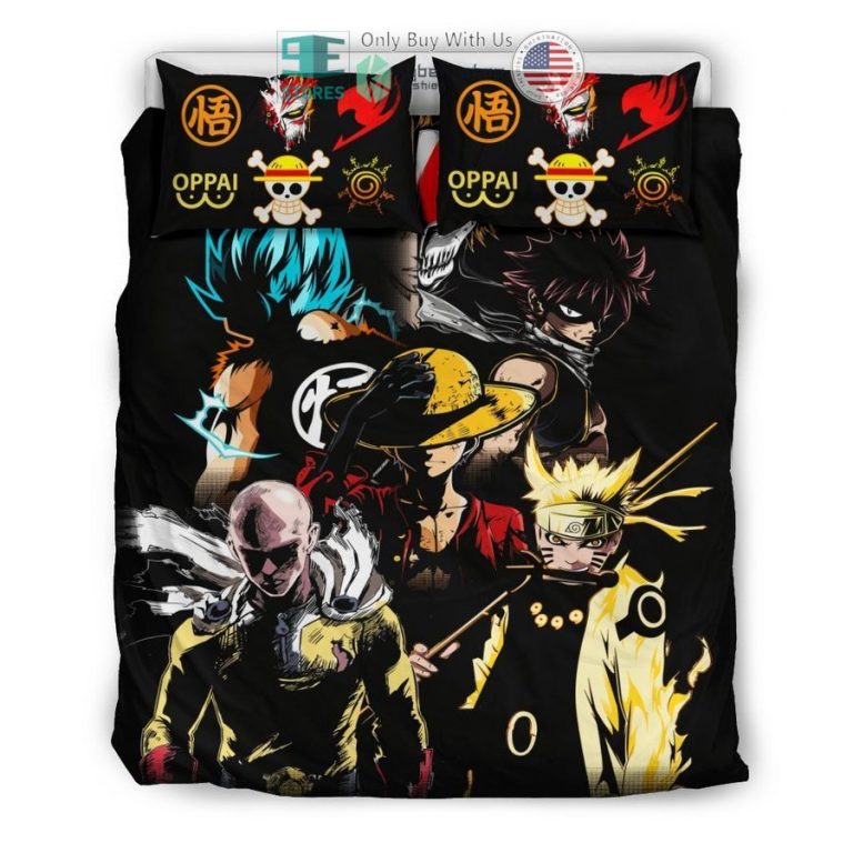 anime heroes characters bedding set 3 8436