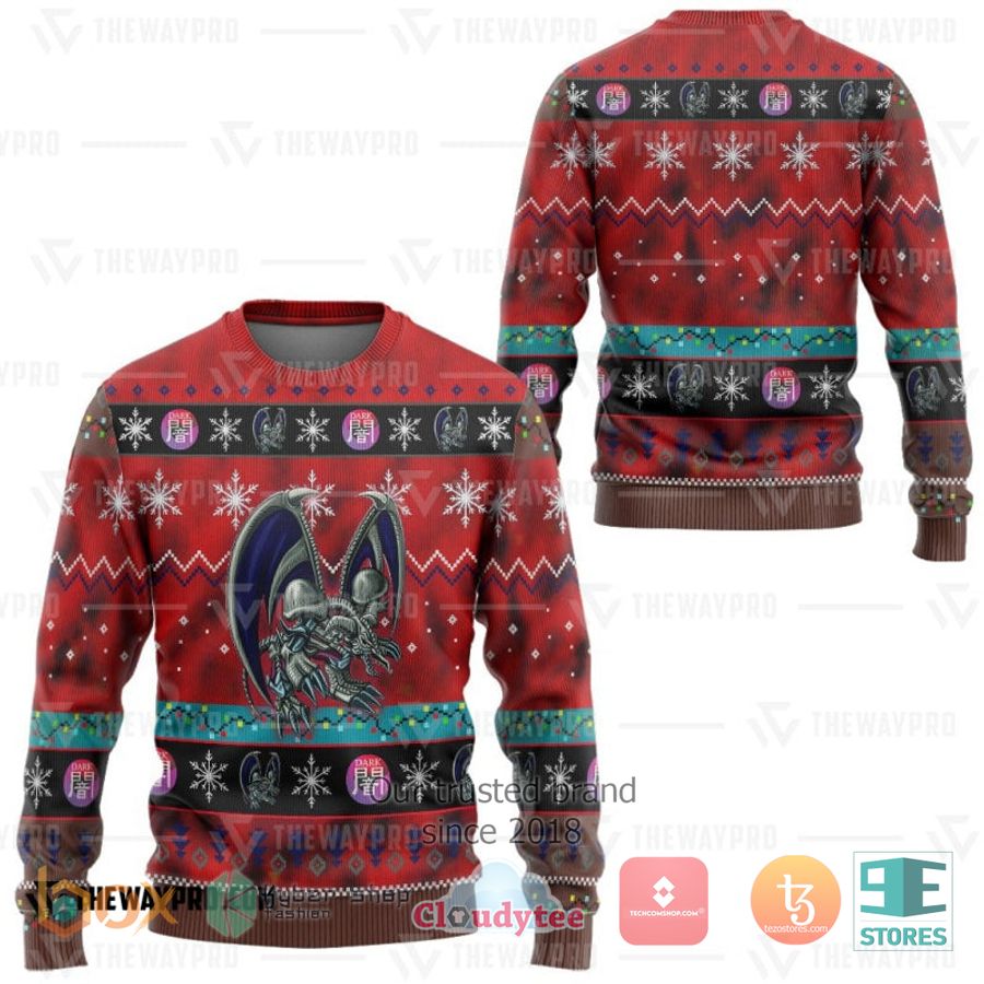 anime yu gi oh black skull dragon 3d sweatshirt sweater 2 72994