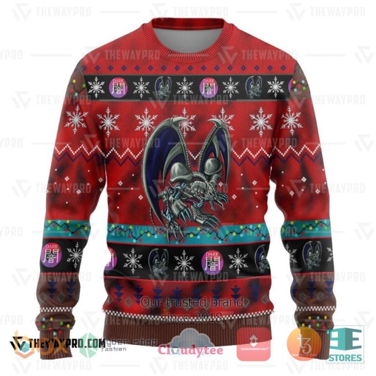 anime yu gi oh black skull dragon 3d sweatshirt sweater 3 46713