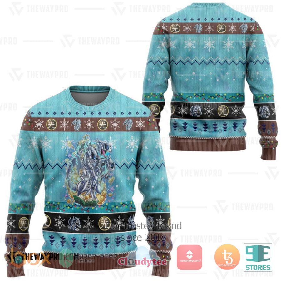 anime yu gi oh blue eyes toon ultimate dragon 3d sweatshirt sweater 2 71826