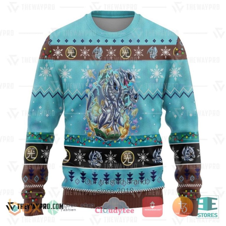 anime yu gi oh blue eyes toon ultimate dragon 3d sweatshirt sweater 3 22613