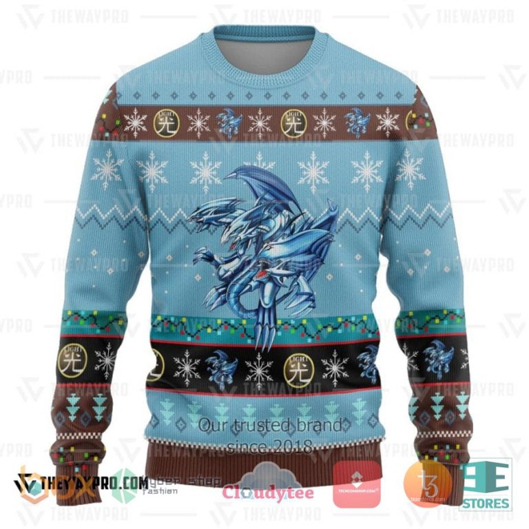 anime yu gi oh blue eyes ultimate white dragon 3d sweatshirt sweater 3 82455