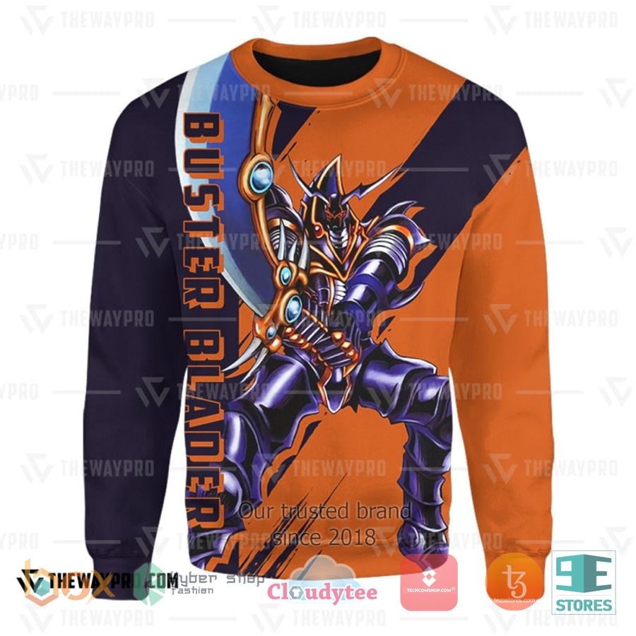 anime yu gi oh buster blader 3d sweatshirt sweater 1 79290